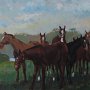 Na pastwisku, olej na płótnie, 70cm x 120cm, 2006r. [RK14]
